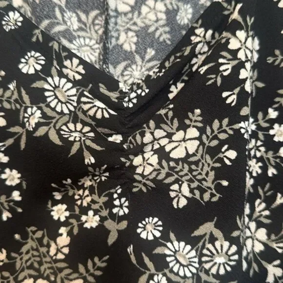 Wallflower Mini Dress Small Micro Ditsy Floral 90s Y2K Babydoll Dark Fairy Goth - Picture 3 of 11